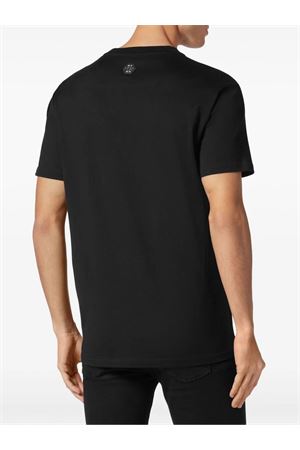 Black cotton T-shirt PHILIPP PLEIN | FADCMTK7342PJY002N02